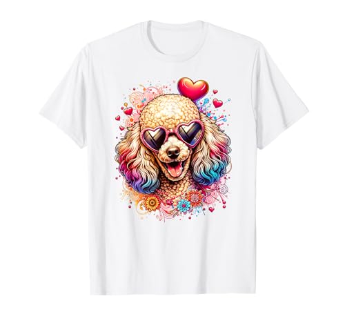 Obra de arte del Día de San Valentín de Poodle Toy Dog Camiseta