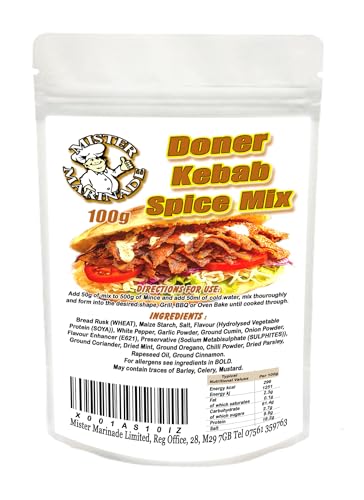 MISTER MARINADE Fakeaway Night In Doner Kebab Seasoning Spice Mix (100g)