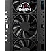 DARKROCK 3-Pack 120mm Black Computer Case Fans High Performance Cooling Low Noise 3-Pin 1200 RPM Hydraulic Bearing Quiet Long Life Up to 30,000 Hours 5 Years Warranty