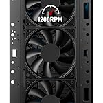 DARKROCK 3-Pack 120mm Black Computer Case Fans High Performance Cooling Low Noise 3-Pin 1200 RPM Hydraulic Bearing Quiet Long life Up to 30,000 hours 5 Years After-sales Service - Image 4