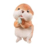 Zynphancer 植え付けポット用カワウソ型装飾フィギュア – 屋内外対応樹脂製デコレーション、水槽縁や盆栽にも使用可能 (カワウソ)