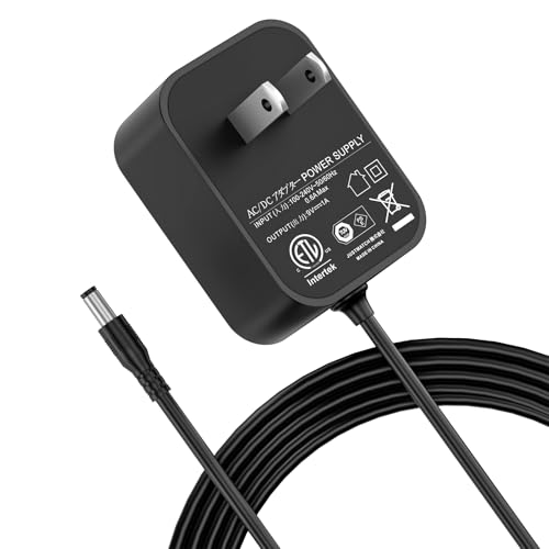 VHBW 9V Power Supply Compatible for Boss ME-90, ME-80, ME-70 Guitar Pedals, 9V 1A Center-Negative DC Adapter, Replacement for PSA Series with 5.9ft Cord