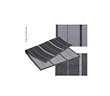 Ecken eingefasst RTENT Markisen- oder Zeltteppich Villa Grey 2,5x2,9m 100% PP inkl. Transporttasche