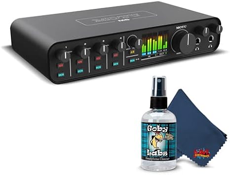 MOTU M6 6x4 USB-C Audio Interface with Studio-Quality Sound Bundle with 6Ave Cleaning Kit