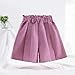 Casual Shorts for Girls Cute Pleated High Waist Wide Leg Fashion Lounge Shorts for Kids 3-15 Years
