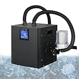 Zowdrix 1/3-PS-Eisbadkühler Mit Externem Filter, Schläuchen Und LED-Anzeige, Kaltwasser-Kühlaggregat Für Die Kältetherapie Und Verschiedene Kaltwasserbecken