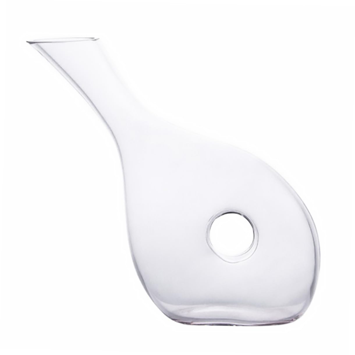 OUNONA Aérateur à Vin Créatif en Verre Cristal Verseur Plat pour Améliorer le Bouquet Saveur du Vin à Domicile Élégant et Fonctionnel