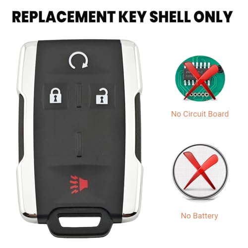 Entrée sans clé défectueuse Chevrolet Silverado coque télécommande GMC 2016 - 2