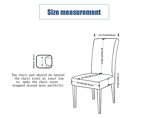 Housse de chaise de salle à manger lavable pour protéger des taches - 6