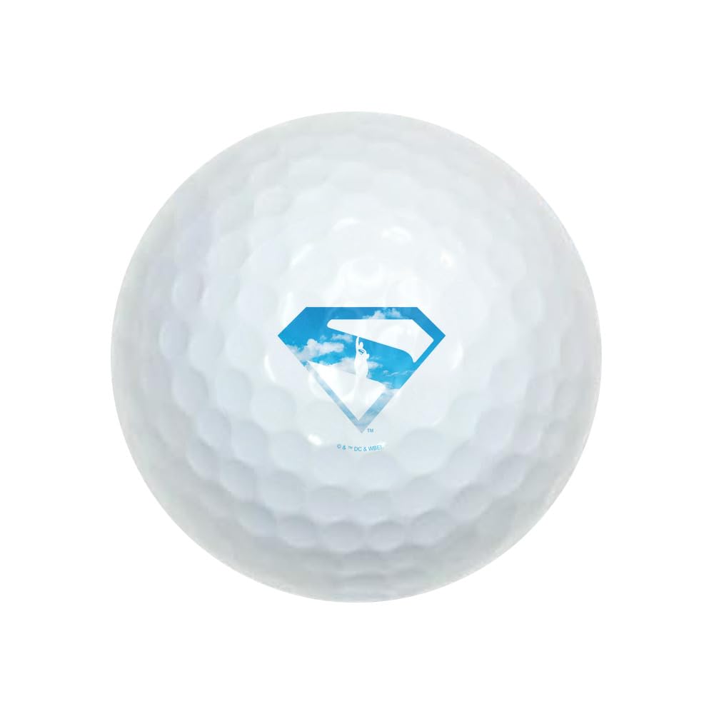 GRAPHICS & MORE Superman 2025 Movie Cloud Shield Novelty Golf Balls 3 Pack