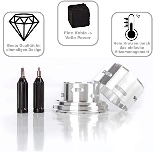 FlyCol ECON One Shisha SmokeBox | Sparsame 1 Kohle Mini Heatbox Kopf Aufsatz | Hitze Management System Wasserpfeife… – Bild 3