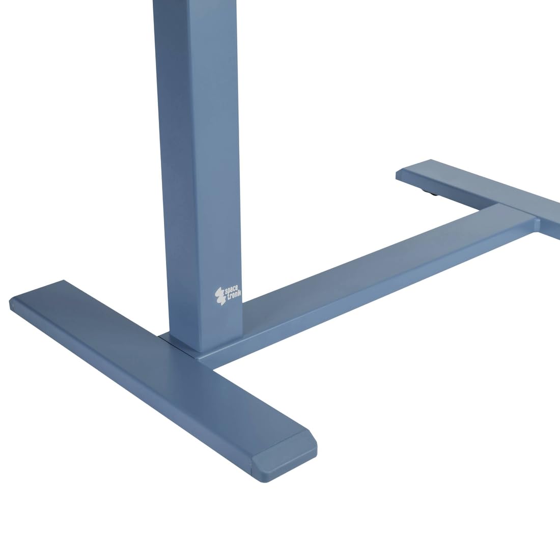 Spacetronik Tavolino Regolabile in Altezza 70x40 cm per Laptop con Piano Inclinabile e Bordo Antiscivolo – Tavolino da Letto in Acciaio (Blu)