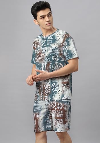 Image of Wear Your Opinion Mens Co ord Set All Over Printed T-Shirt & Short Set