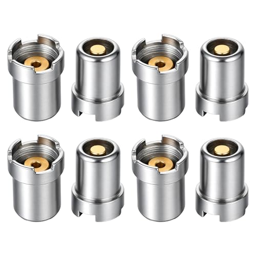 Image of Giantree 8 Pcs Gilding Magnetic Threaded Soldering Iron Ring Adapter Connector Repair Parts, Threaded Metal Accessories For Electronic Devices, Universal Multi-Function