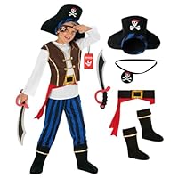 Morph Pirate Costume Kids, Pirate Fancy Dress Kids, Boys Pirates Costumes, Boys Halloween Costume
