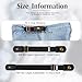 No Buckle Belts for Men,2 Pack Adjustable Buckless Belts Side Belts No Buckle for Women,Stretch Belt Loops for Pants Jeans (Black)