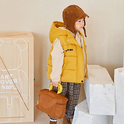 Down Jackets for Boys and Girls Winter Cute Bear Ears Hooded Full Zip Puffer Vest for Kids Warm3