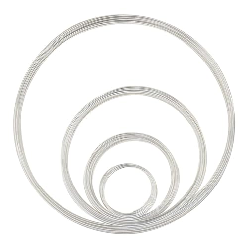 Alambre de memoria para pulseras, collares y anillos, exquisito aro de alambre de acero con memoria para cumpleaños y aniversarios