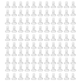 100Pcs Clips Holders Suspender Mitten Binky Clip for DIY Teething Blankets Bib Holder Suit for 20-25 mm Ribbon