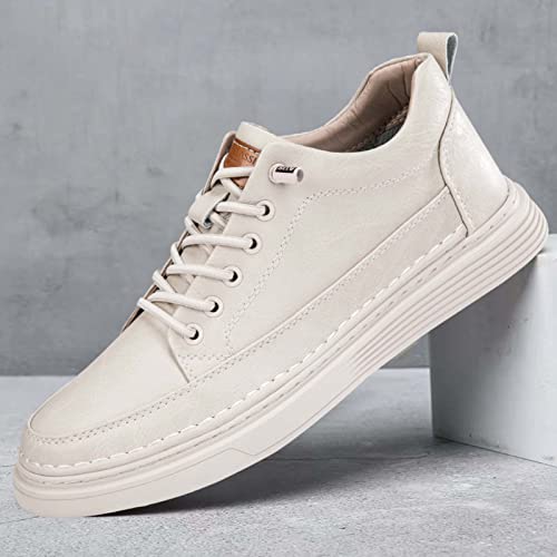 Image of CERYTHRINA Elevator Shoes for Men - Height Increasing Sneakers, 2.5 Inches Taller, Leather Casual Shoes with Height Increase Insoles