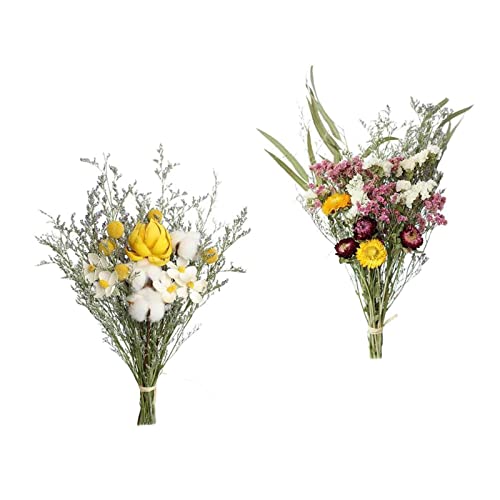 Bouquet natural seco Baoblaze 2X arreglo miniatura 1