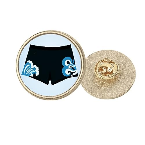 Broche Clip Trunks en Métal Doré et son illustration artistique de taille M pour collectionneur