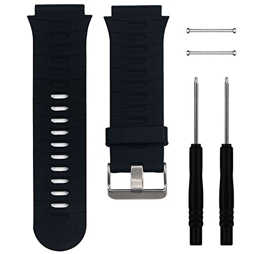 QGHXO Band for Garmin Forerunner 920XT, Soft Silicone Replacement Watch Band Strap for Garmin Forerunner 920XT GPS Watch, Fits 5.9