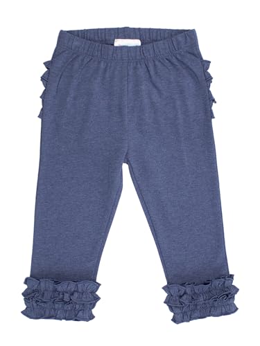 Image of RuffleButts Toddler Girl Merry & Bright Ruffle Leggings - Ankle Leggings