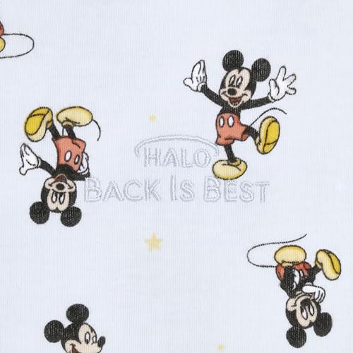 Image of HALO Disney Baby 100% Cotton Sleepsack Swaddle, 3-Way Adjustable Wearable Blanket, TOG 1.5, Mickey Fun, Small, 3-6 Months