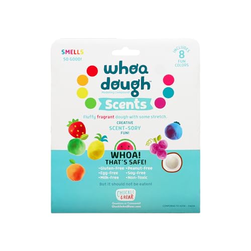 Chuckle & Roar - Whoa Dough Scents - Tactile Kids Dough - Fun Arts and Crafts Time for Preschoolers - Safe Formula for Kids - 8 Colors - Ages 3 and Up - Thumbnail 7