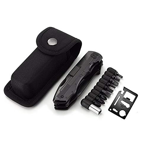 Foto von ORSIFOW Multifunktion Taschenmesser,13 in 1 Taschenwerkzeug Multitool mit Zange Klappmesser Dosenöffner Schraubendrehe für outdoor Camping,Wandern