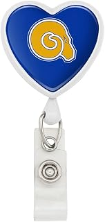 Albany State University Primary Logo Heart Lanyard Retractable Reel Badge ID Card Holder