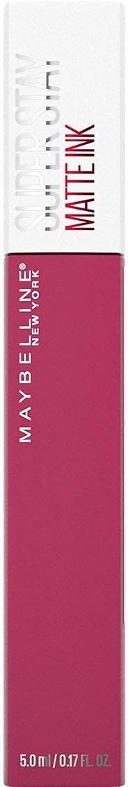 Maybelline New York, SuperStay Matte Ink, Pintalabios Mate de Larga Duración, Tono 150 - Path Finder, Fucsia Osucro