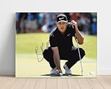 Golf Autograph Print - Brooks Koepka Green Read - Major Machine - 16x20 Poster Print