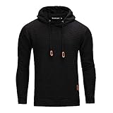 Sudadera con capucha texturizada para hombre.