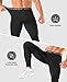 Niksa 1/3 Pack Men's Compression Pants with Pocket, Performance Athletic Sports Leggings & Gym Tights for Running Yoga Basketball Workout Sports Black