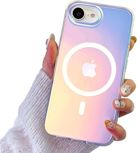Coque iPhone 16e compacte transparente et givrée au laser compatible Magsafe