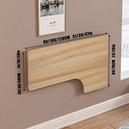 Mesa Plegable Pared Mesa Cocina Plegable Mesa Plegable De Esquina para Computadora, Mesa De Madera Montada En La Pared Escritorio De Estudio Mesa Auxiliar De Doble Soporte Escritorio De Caba - imagen 2