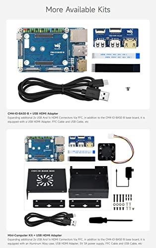 Raspberry Pi CM4 mini base board Waveshare pour évaluation et intégration - 5