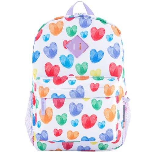 Image of Travelers Club 5 Piece Kids' Luggage Set, Thumbprint Heart