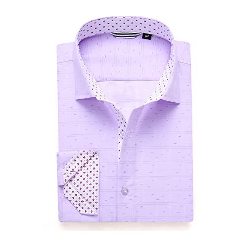 Alex Vando Mens Printed Dress Shirts Long Sleeve Regular Fit Button Down Shirt