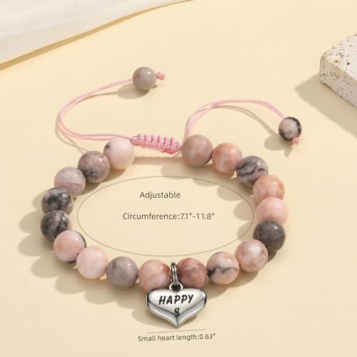 Image of MIXJOY Happy Birthday Gifts for Women, Birthday Braided Beads Bracelet Gifts for Turning Age Daughter Granddaughter Niece