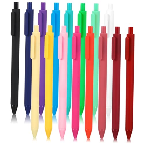 Holibanna 16個色マカロンカラーゲルインクボールペン 収納式滑らか書き心地 学校 オフィス用文房具 かわいい署名用ペン