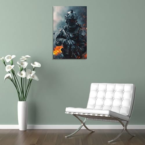 Photo sur toile de qualité supérieure - Image militaire pour bureau - 4