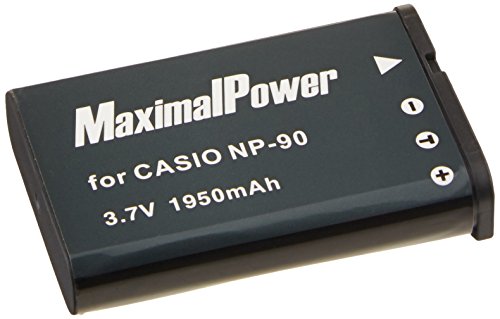 Maximal Power DB CAS NP90 Replacement Battery for Casio NP-90 NP90 EXILIM H10,EX-H10,3.7v, 1950mAh