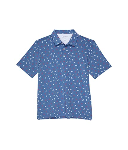 johnnie-O Boy's Jo Flag Performance Polo (Little Kids/Big Kids) Lake 6 Little Kid