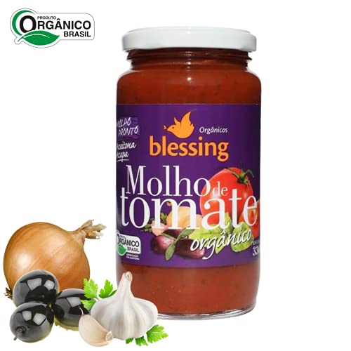 Molho de Tomate Orgânico com Azeitona Azapa Blessing 330 gr