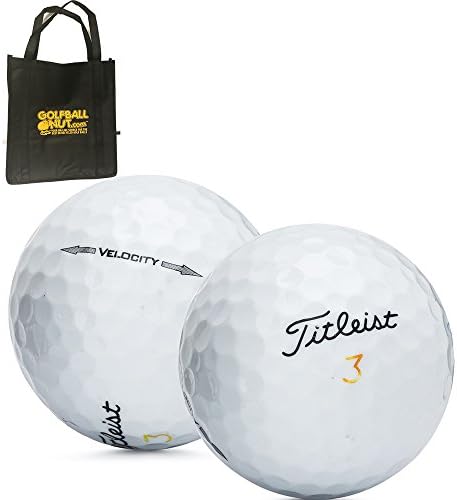 Titleist 36 Velocity Used Golf Balls Mint AAAAA with Tote Bag