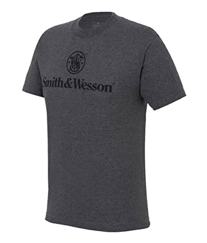 Smith & Wesson Men's Logo Short-Sleeve Tee Charcoal Heather