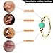 Thiswhyimbeauty 2PCS 18g Opal Nose Rings for Women Nose Hoops 8mm/10mm Hypoallergenic 316L Surgical Steel Nose Rings Piercing Jewelry Can Be Used as a Nose Ring, Septum Ring, and Cartilage Earring